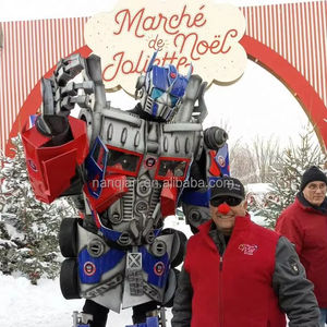 Disfraz de Robot Azul con Luces LED para Fiestas de Navidad, Fácil de Usar, Alta Calidad, Disfraz de Actuación para Adultos - Product Image 1