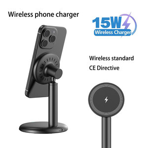 Support de chargeur sans fil magnétique de bureau 15W PD3.1 avec charge rapide Type-C, protection ignifuge et OTP pour iPhone - Product Image 1