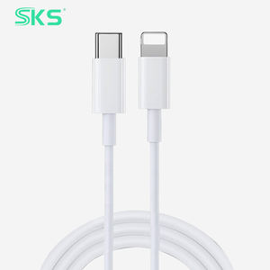 Câble de charge Type-C vers 8 broches - CM-8P, <span class=keywords><strong>coque</strong></span> ABS, charge rapide 3A, <span class=keywords><strong>cordon</strong></span> de données pour smartphones, tablettes et imprimantes (1 mètre) - Product Image 1