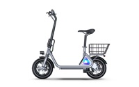 Trottinette électrique adulte avec siège U2, trottinette électrique urbaine avec panier, trottinette électrique portable pour la ville