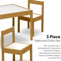Table d'activités en bois massif Table de jeu et chaises en bois pour enfants pour salle de jeux