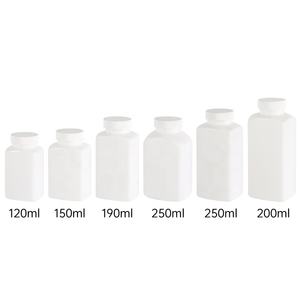 Wholesale 120ml-300ml Square <b>Capsule</b> Bottle Plastic Medicine Bottles <b>Empty</b> Plastic Bottle With Screw Caps HDPE - Product Image 4