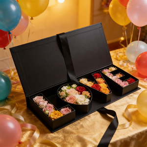Caja <span class=keywords><strong>de</strong></span> Regalo Floral con Diseño <span class=keywords><strong>de</strong></span> Alfabeto 3D <span class=keywords><strong>para</strong></span> <span class=keywords><strong>San</strong></span> Valentín, Aniversario <span class=keywords><strong>de</strong></span> Bodas, Regalo Romántico, Juego <span class=keywords><strong>de</strong></span> Cajas <span class=keywords><strong>de</strong></span> Embalaje <span class=keywords><strong>de</strong></span> Lujo - Product Image 2