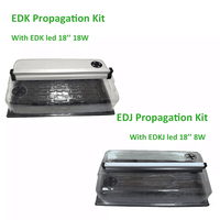 Kit de plateau de démarrage de semis LED réutilisable avec dôme et lumière de croissance pour la propagation des plantes d'intérieur
