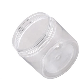 Nhà Máy Bán Hàng Trực Tiếp Rỗng 50G 100G 250G Rõ Ràng Rộng Miệng Pet Nhựa Jar Với Vít Màu Đen Nắp Cho Kem Dưỡng Da Đóng Gói - Product Image 6
