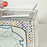 SHP Wholesale Custom Acrylic 151 ETB Protector Display Case for TCG Trading Cards Silver Tempest Elite Trainer Box