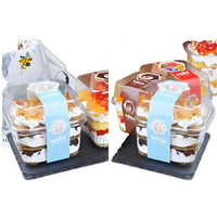 Emballages personnalisés, sûrs, jetables, recyclables, boîtes en plastique PET transparentes pour biscuits, gâteaux, pain, salades, noix, emballages alimentaires avec couvercles