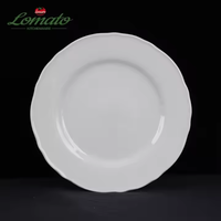 Plats et assiettes en céramique pour restaurant, imprimés sur mesure, bon marché, en vrac, ronds, carrés et blancs