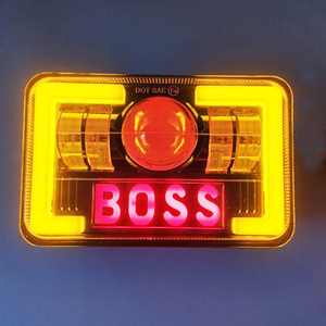 ไฟทำงาน LED ทรงสี่เหลี่ยม Boss 4x6 5 นิ้ว 45W 6000K 12V พร้อมไฟวงแหวน สำหรับรถบรรทุก รถยนต์ ไฟขับขี่ - Product Image 4