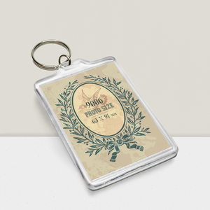 Porte-clés acrylique polyvalent personnalisé du fabricant de vente directe Porte-clés en plastique personnalisé en gros avec impression offset - Product Image 2