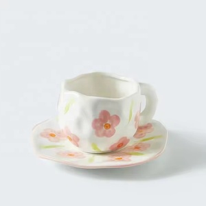 Logotipo personalizado Pintura a mano Nuevo diseño Lindo personalizado Pintura a mano Acuarela Dolomita Taza <span class=keywords><strong>de</strong></span> café <span class=keywords><strong>de</strong></span> cerámica Taza <span class=keywords><strong>de</strong></span> té - Product Image 1