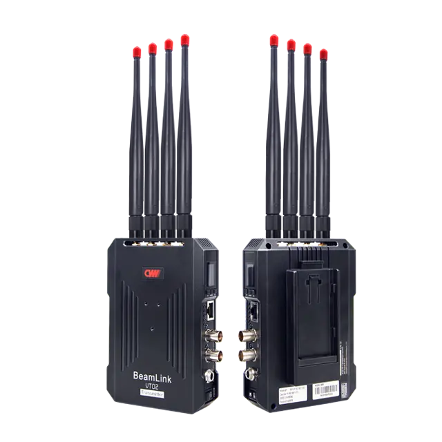 工場直送Beamlink VT02VR02ワイヤレスビデオ伝送70msレイテンシ1000m送信機および受信機キット (放送用)