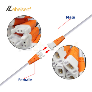 Conectores de alimentación LED con hebilla de bloqueo Cable de 15cm de longitud Conector macho hembra Paso de enchufe de 2 pines 3mm para tira de luces LED de controlador - Product Image 4