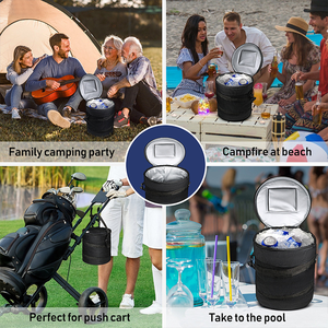 Sac isotherme élégant et décontracté multifonction en tissu Oxford, pliable et durable, 8L, pour boissons de golf, avec design unisexe et sangle détachable - Product Image 6