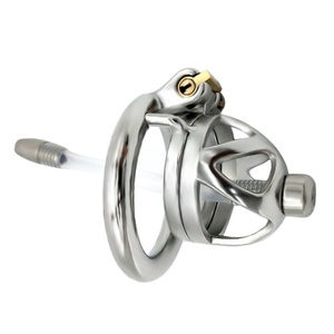 FRRK - Jaula de Castidad Masculina con Catéter para Hombres, Dispositivo de Castidad, Jaula para Pene Pequeño, Envío Directo - Product Image 4