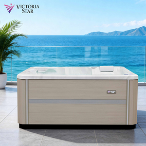 Jacuzzi para 5 Personas con Aislamiento Térmico, Bañera con Reposapiés para Parejas y Balcón - Product Image 1