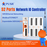 Módulo Controlador de E/S de Red Expandible PUSR DI/DO/AI/AO Protocolo Modbus/rtu/tcp Gestión Remota Controlador de E/S IOT USR-M050