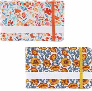 Mini Size Watercolor Sketchbook 2.4x2.4 Inch Portable Square Leather Cover Gift <b>Thick</b> <b>Paper</b> Spiral Bound 40 Sheets for Kids - Product Image 3