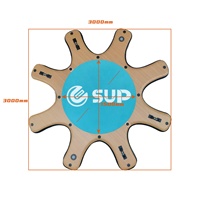 E SUP Plate-forme gonflable SUP Dock Stand Up gonflable double couche pont de yoga extérieur Paddle Board Island