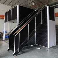 Stand d'exposition à double étage, stand modulaire en aluminium à deux niveaux, choix des entrepreneurs, personnalisable, vente en gros, présentoir pour foire commerciale