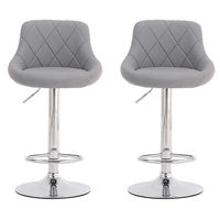 Vente en gros de tabourets de bar modernes en cuir PU métal chaise de bar réglable et pivotante pour salle à manger maison bar hôtel-meubles populaires à vendre