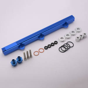 三菱 EVO 1 2 <span class=keywords><strong>3</strong></span>用 ADDCO EPMAN フィードインジェクター ハイフロー フューエルレールキット ブルーアルミニウムビレット AD-Evo123YG - Product Image 6