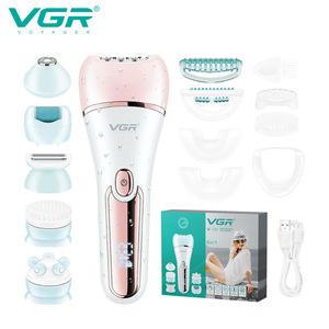VGR V-733 6-in-1 Elektrischer Haarentferner für Frauen IPX7 Wasserdicht Wiederaufladbares Epilierer-Set - Product Image 5