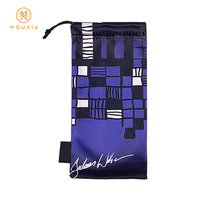 Pochette en microfibre personnalisée avec impression graphique, sac de rangement pour lunettes à cordon, emballage pour lunettes optiques, fabricant en gros