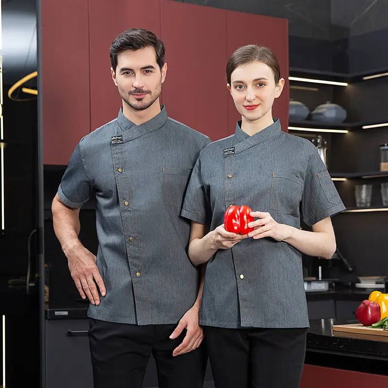 Chef's work clothes food delivery staff Western restaurant pastry chef cake shop hotel work clothes