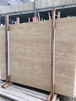 Bonne Qualité Avantage Stock Prix Poli 1.8cm Beige Marbre Travertin Dalle Prix