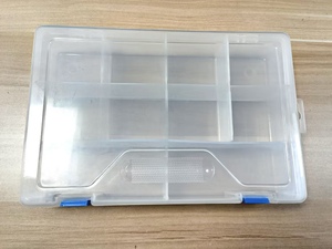 Boîte de rangement pour matériel de pêche transparente à 10 compartiments BX025, emballage personnalisé, conteneur portable pour leurres de pêche - Product Image 2