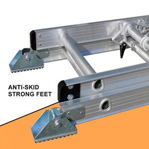 Thang Nhôm Có Thể Gập Lại Bậc Thang Có Thể Gập Lại Với Dây Thừng Và Móc Chắc Chắn - Product Image 6