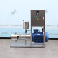 Pompe émulsifiante à cisaillement élevé à 3 étages en acier inoxydable avec entraînement par moteur et raccord Tri-Clamp pour cosmétiques