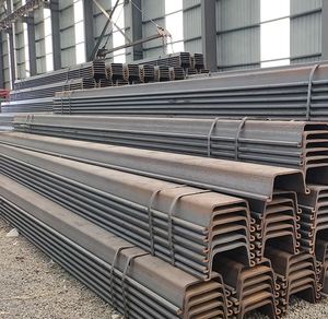 Palplanches en acier au carbone standard économiques, profil Z, longueur 6 m, pour la construction de petits barrageaux, la protection des terres agricoles et la gestion des eaux - Product Image 3