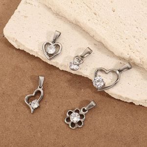 Collezione di Ciondoli Bikini F237 in Acciaio Inossidabile Placcato Oro 18K PVD con Zirconi, Cuore, Angelo, Fiore, Ciondoli Fai-da-Te Impermeabili e Antiossidanti - Product Image 6