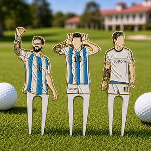 Herramienta Personalizada para Reparar Palos de Golf con Logotipo de Estrella Deportiva de Fútbol Argentino en Aleación de Zinc y Esmalte Suave - Product Image 1