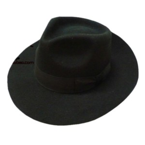 Cappello Fedora Jazz Classico in Lana Nera MICHAEL JACKSON <span class=keywords><strong>MJ</strong></span> per Uomo, per Feste, Affari o Attività all'Aperto - Product Image 3