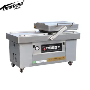 Tengtong Provac DZD-600 2SC, máquina de sellado para envasado al vacío de pollo asado