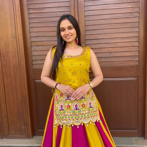 Women Embroidered Lehenga Choli Set Cotton Traditional Ethnic Wear India Pakistan Spring Summer Daily Outfit - Product Image 5