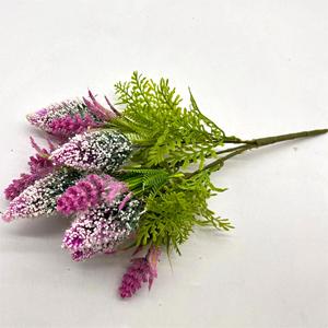 Alta qualità 5-Branch artificiale per matrimonio in plastica <span class=keywords><strong>prato</strong></span> coda di volpe fiore fabbrica vendita diretta per le decorazioni di san valentino - Product Image 3