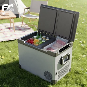 Nevera Portátil para Auto FNE de 12V y 32L, Refrigerador y Congelador con Compresor, Doble Zona Metálica, Compartimentos Independientes, Ideal para Camping - Product Image 1