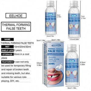 Outil de réparation des dents <span class=keywords><strong>résine</strong></span> qui casse les dents ajustement temporaire remplissage fausse colle de remplissage - Product Image 3