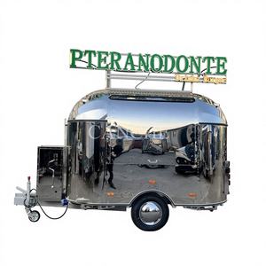 Remolque de Pizza, Parrilla para Pasta, Carrito de Comida de Acero Inoxidable, Quiosco Móvil para Crepas, Camión de Helados, Camión de Comida Rápida, Camión de Aperitivos - Product Image 1