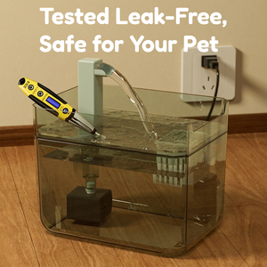 Bebedero para Mascotas Transparente de 1.6L, Fuente de Agua Automática con Circulación Continua para Perros y Gatos, Dispensador de Agua para Mascotas de Interior - Product Image 3
