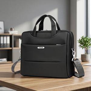 Sac à ordinateur portable décontracté en nylon souple Chapman avec fermeture éclair, mallette d'affaires durable et légère pour hommes - Product Image 1
