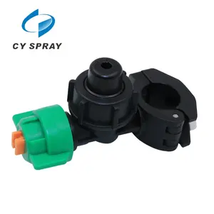 Plastic quick release pipe clamp nozzle for system with flat fan spray pattern spray nozzle agriculture
