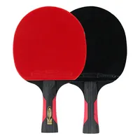 Профессиональные ракетки для настольного тенниса, длинные черные и красные ракетки с ручкой, тренировочные ракетки для настольного тенниса, ракетки для пинг-понга