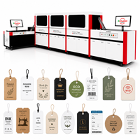 Imprimante jet d'encre UV industrielle pour étiquettes suspendues, étiquettes de vêtements, cartes de vêtements, billets avec impression de codes-barres, codes QR et données variables