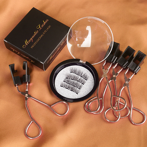 Cils magnétiques avec 4 aimants, faux cils 3D sans colle, marque privée, aimants doux, faciles à poser, cils magnétiques avec pince - Product Image 2