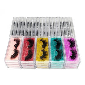 5 paires de faux cils 3D à ondulations profondes, faits à la main, naturels, en bande complète, avec logo personnalisé, bande en coton, vente en gros, réutilisables - Product Image 3